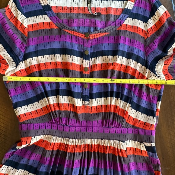 Anthropology Stripped Midi Dress Size 8 - Picture 13 of 15